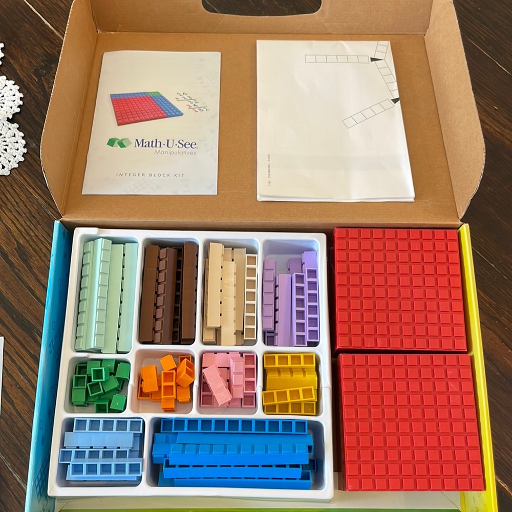 Math u see integer block kit manipulatives